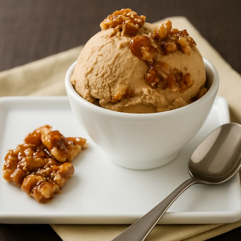 بستنی وانیل و گردو